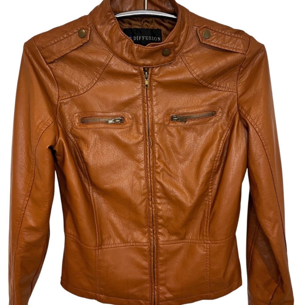 I.B. Diffusion Women's Brown Full Zip Jacket. 
Size Small